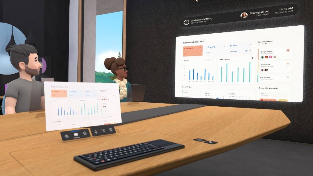 Cómo hacer reuniones virtuales con Workrooms