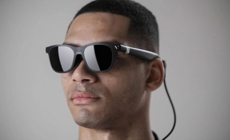 Demostración de las gafas inteligentes VITURE One en CES 2023
